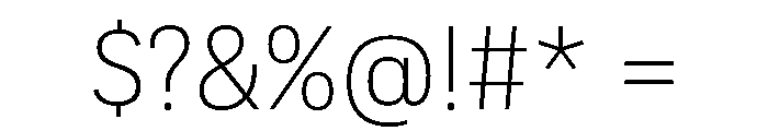 Adapt Light Font OTHER CHARS
