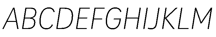 Adapt LightItalic Font UPPERCASE