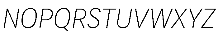 Adapt LightItalic Font UPPERCASE