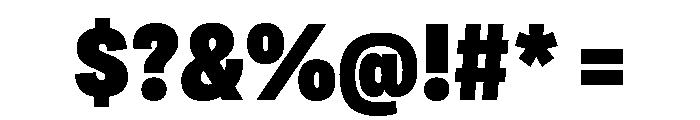 Adapt NarrowBlack Font OTHER CHARS