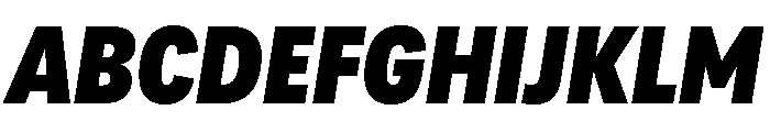 Adapt NarrowBlackItalic Font UPPERCASE