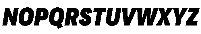 Adapt NarrowBlackItalic Font UPPERCASE