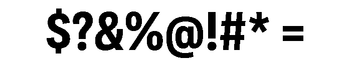 Adapt NarrowBold Font OTHER CHARS