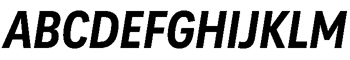 Adapt NarrowBoldItalic Font UPPERCASE