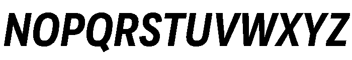 Adapt NarrowBoldItalic Font UPPERCASE
