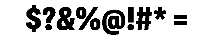 Adapt NarrowExtrabold Font OTHER CHARS