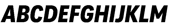 Adapt NarrowExtraboldItalic Font UPPERCASE