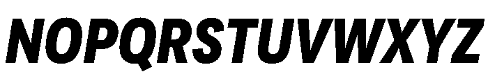 Adapt NarrowExtraboldItalic Font UPPERCASE
