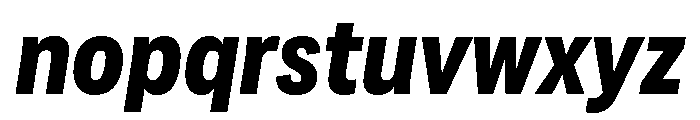 Adapt NarrowExtraboldItalic Font LOWERCASE