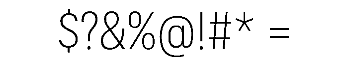 Adapt NarrowLight Font OTHER CHARS
