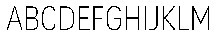 Adapt NarrowLight Font UPPERCASE