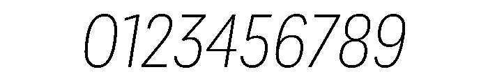 Adapt NarrowLightItalic Font OTHER CHARS