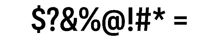 Adapt NarrowMedium Font OTHER CHARS