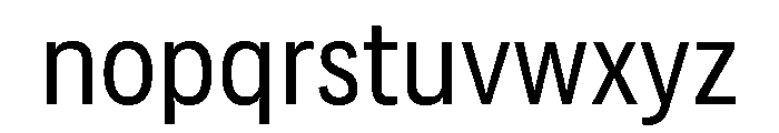 Adapt NarrowRegular Font LOWERCASE