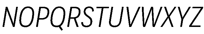 Adapt NarrowSemilightItalic Font UPPERCASE