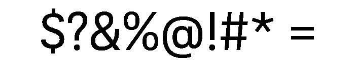 Adapt Regular Font OTHER CHARS