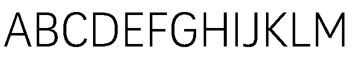 Adapt Semilight Font UPPERCASE