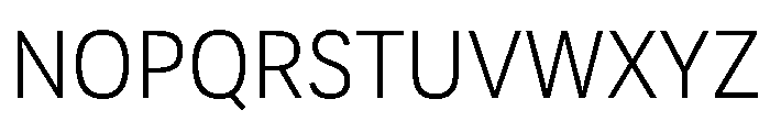 Adapt Semilight Font UPPERCASE