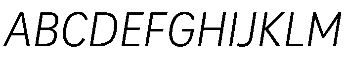 Adapt SemilightItalic Font UPPERCASE