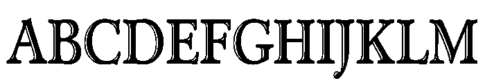 Administer CondensedHandtooled Font UPPERCASE