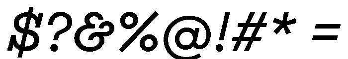 Adrianoetc Bookitalic Font OTHER CHARS