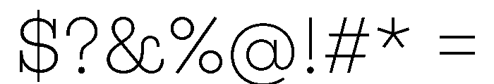 Adrianoetc Extralight Font OTHER CHARS