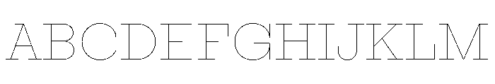 Adrianoetc Hairline Font UPPERCASE