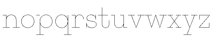 Adrianoetc Hairline Font LOWERCASE