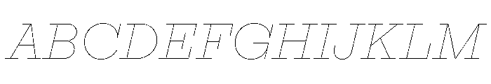 Adrianoetc Hairlineitalic Font UPPERCASE