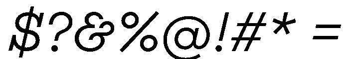 Adrianoetc Italic Font OTHER CHARS