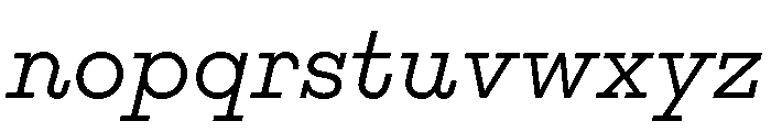 Adrianoetc Italic Font LOWERCASE