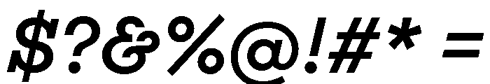 Adrianoetc Mediumitalic Font OTHER CHARS