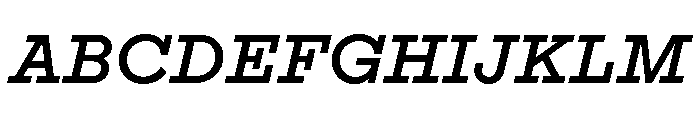 Adrianoetc Mediumitalic Font UPPERCASE
