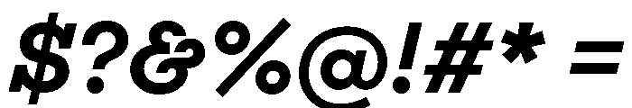 Adrianoetc Semibolditalic Font OTHER CHARS