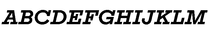 Adrianoetc Semibolditalic Font UPPERCASE