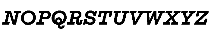 Adrianoetc Semibolditalic Font UPPERCASE