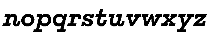 Adrianoetc Semibolditalic Font LOWERCASE