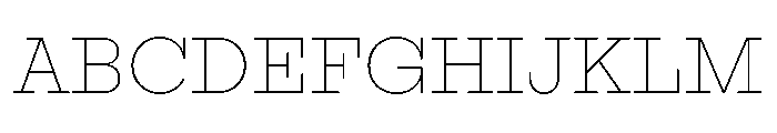 Adrianoetc Thin Font UPPERCASE