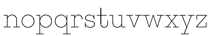 Adrianoetc Thin Font LOWERCASE