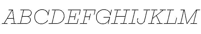 Adrianoetc Thinitalic Font UPPERCASE