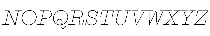 Adrianoetc Thinitalic Font UPPERCASE