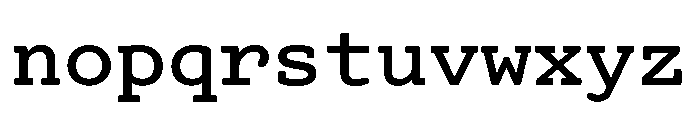 Advocat Bold Font LOWERCASE