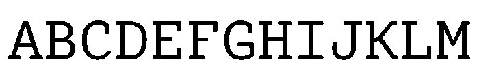 Advocat Medium Font UPPERCASE
