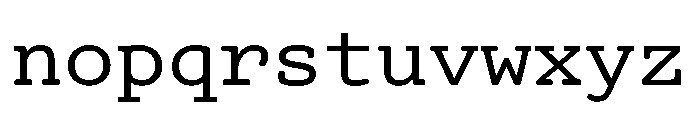 Advocat Medium Font LOWERCASE