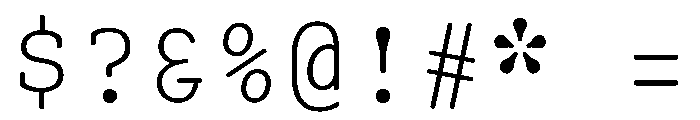 Advocat Regular Font OTHER CHARS