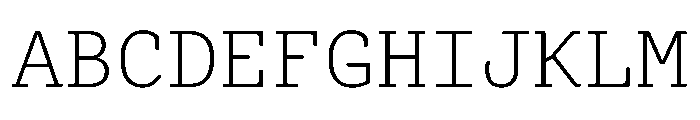 Advocat Regular Font UPPERCASE