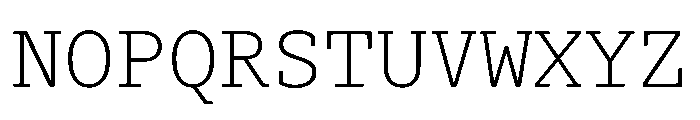 Advocat Regular Font UPPERCASE