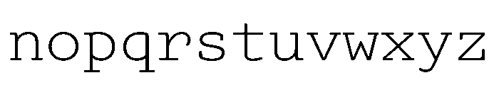 Advocat Regular Font LOWERCASE