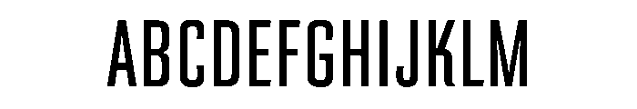 Advocate14CondReg Font UPPERCASE
