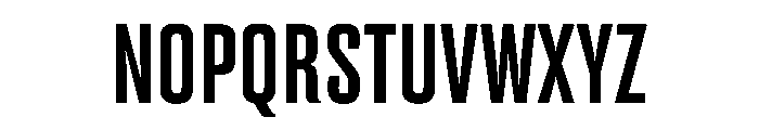 Advocate16CondBold Font UPPERCASE